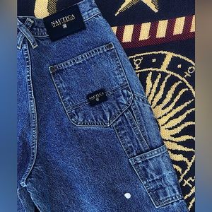 VTG | Y2K Nautica Cargo Utility Jeans 100% Cotton size 26 (12) Deep Pockets